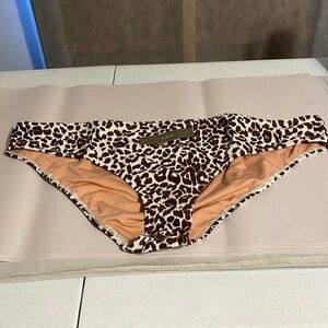 J.Crew NWT animal print bikini bottom,sz.2X